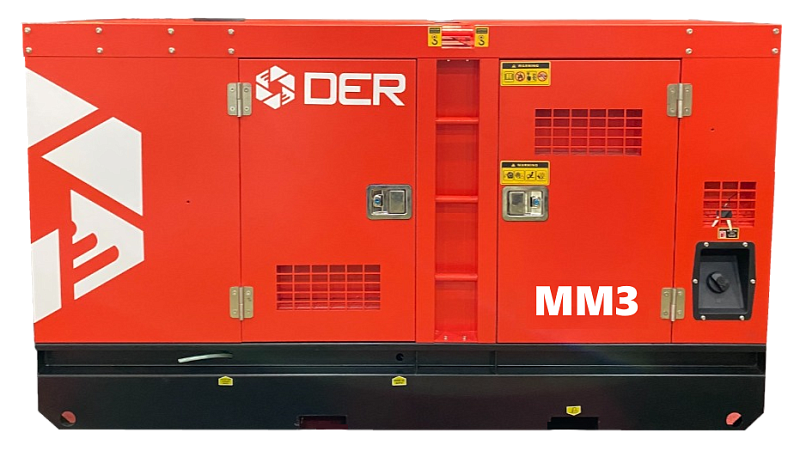 Дизельный генератор DER-120M в кожухе ДизельЭнергоРесурс