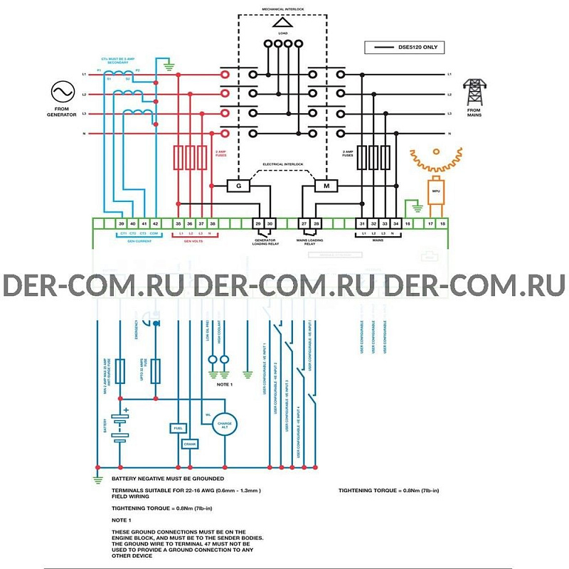 Контроллер Deep Sea DSE5120 ДизельЭнергоРесурс