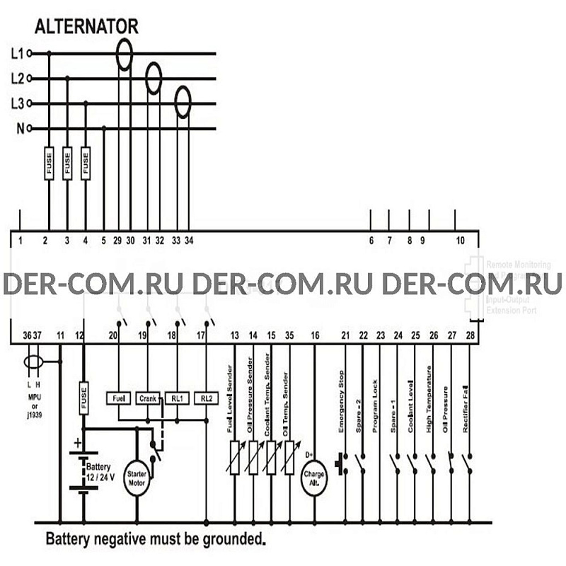 Контроллер Datakom DKG317 ДизельЭнергоРесурс