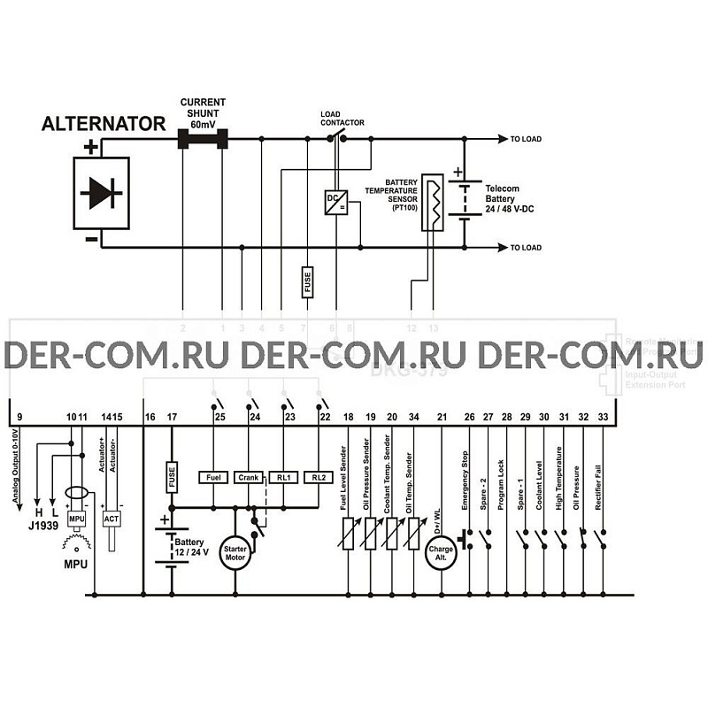Контроллер Datakom DKG-379 ДизельЭнергоРесурс