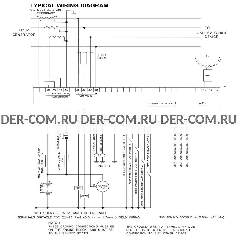Контроллер Deep Sea DSE5210 ДизельЭнергоРесурс