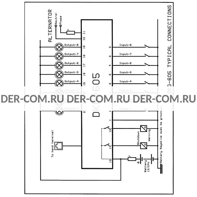 Контроллер Datakom DKG-605 ДизельЭнергоРесурс