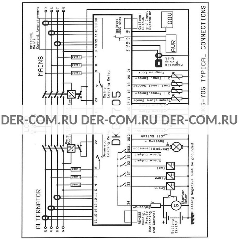 Контроллер Datakom DKG-705 ДизельЭнергоРесурс